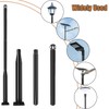 iFvBey Street Light Pole 10ft Tall - Black Outdoor Adjustable