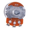 Molence 5PCS WH138 5K ohm Rotary Potentiometer with Switch, Single