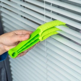 Cleaning Brush for Blinds, Roller Blinds and Slats, 1 Set, Green, Compact Household Brush, Cleaning Brush, Furniture, Dust Mop Attachment, Dust Brush Radiator, Cleaning Brush, Radiator Brush