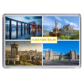 Edinburgh United Kingdom Scotland Souvenir Acrylic Fridge Magnet (Standard: 70x45mm)