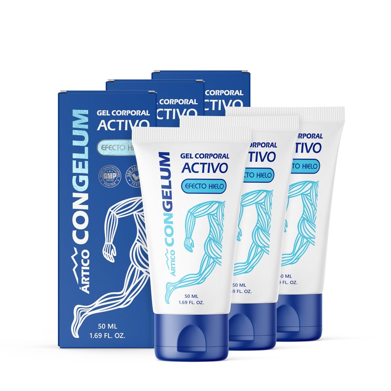 Congelum | Gel Corporal | Fórmula Refrescante con Mentol, Canela,