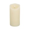 3.5x7 inch Ivory Simplux Flameless LED Candle w/Flickering Moving Flame