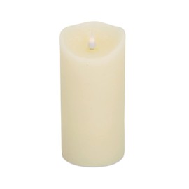3.5x7 inch Ivory Simplux Flameless LED Candle w/Flickering Moving Flame