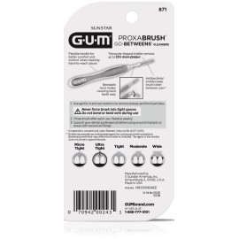 Sunstar GUM Proxabrush Go-Betweens Cleaners Interdental Brushes Ultra Tight 2x10 count