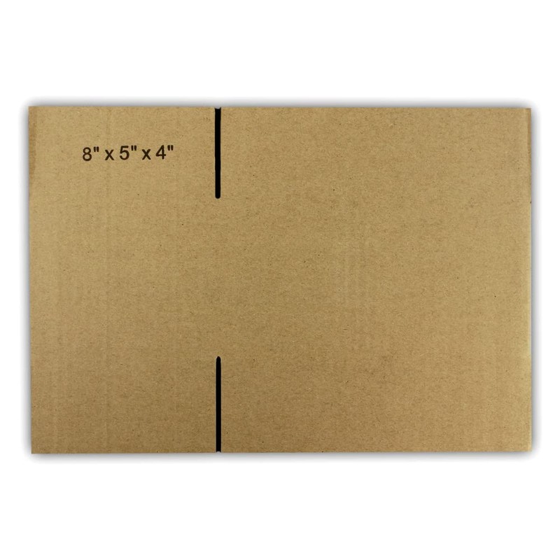 EcoSwift 50 8x5x4 Corrugated Cardboard Packing Boxes Mailing Moving Shipping