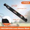 (3 Pack) 2105300125A 20" Lawn Mower Blades,Replace for 355-101 Lawn