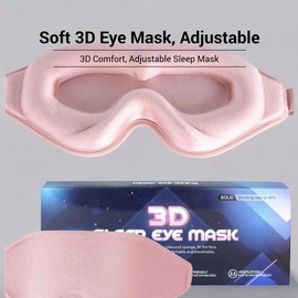 Solid Color 3D Eye Mask, Breathable Eye Cover with Adjustable Strap, Soft Eye Mask for Sleeping, Sleep Mask for Women & Men, Mens, Cool Bedroom, Bedroom Accessories, Valentine's Day Gift, Night Routine:_Pink_one-size