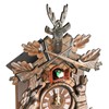 ReqianXH Retro Cuckoo Wall Clock Cuckoo Chime Adjustable Volume Wall