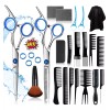 LS Tijeras Barbero Cabello Estilista Inoxidable Portátil Kit