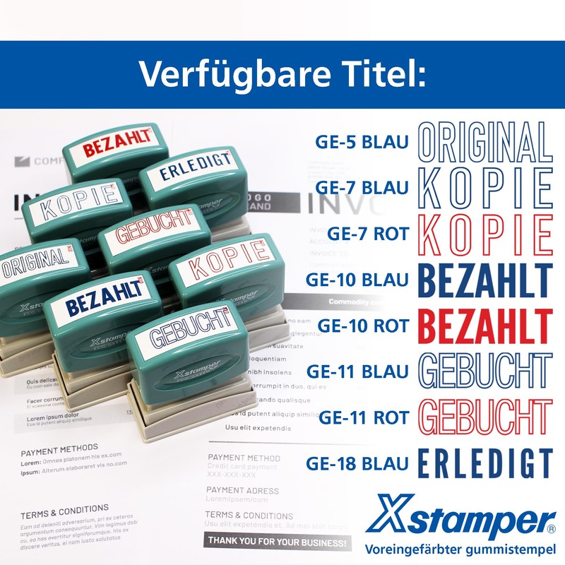X-Stamper Booked Blue