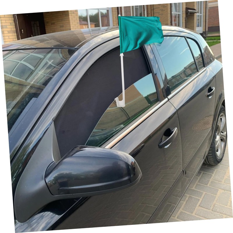 Luxshiny 12Pcs Car Flag Pole Window Clips Sturdy Car Window