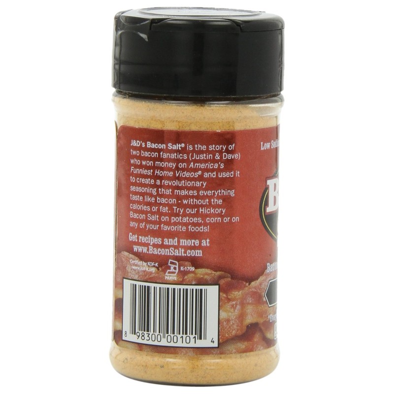 J&D's Bacon Salt, Hickory, 2 Ounce (Pack of 3)