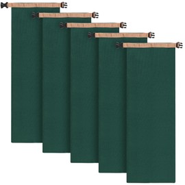 KOHAND 6 PCS Green Canvas Sandbags, Reusable Flood Prevention Sandbags with Handle, Solid Flood Water Barrier for Flooding, Building Barriers
