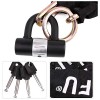 Candado Cadena Bicicleta Motocicleta BIGLUFU 10mm*1.2m Negro Llave