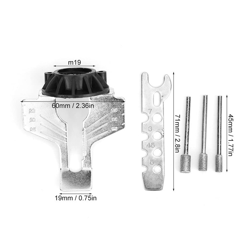 Whale Front Chainsaw Sharpening Attachment Chainsaw Grinding Sharpening Set Polishing