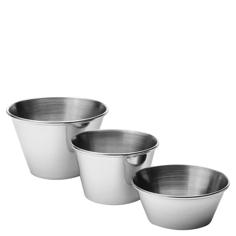 12 Pack Stainless Steel Condiment Sauce Ramekin Cups - 4