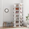 MAGIC UNION Rotating Shoe Rack Tower - 7-Tier Spinning Handbag