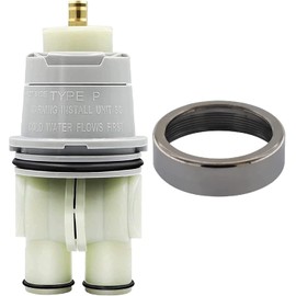 RP46074 Shower Valve Cartridge Assembly Compatible for Delta Shower and Tub 13/14 Series, Single-handle Delta Universal Valve Cartridge, Replacement for Delta Shower Cartridge with RP22734 Bonnet Nut