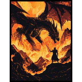 MTG (Fire Dragon) - 100ct Matte TCG Card Art Sleeves by Ai Armor