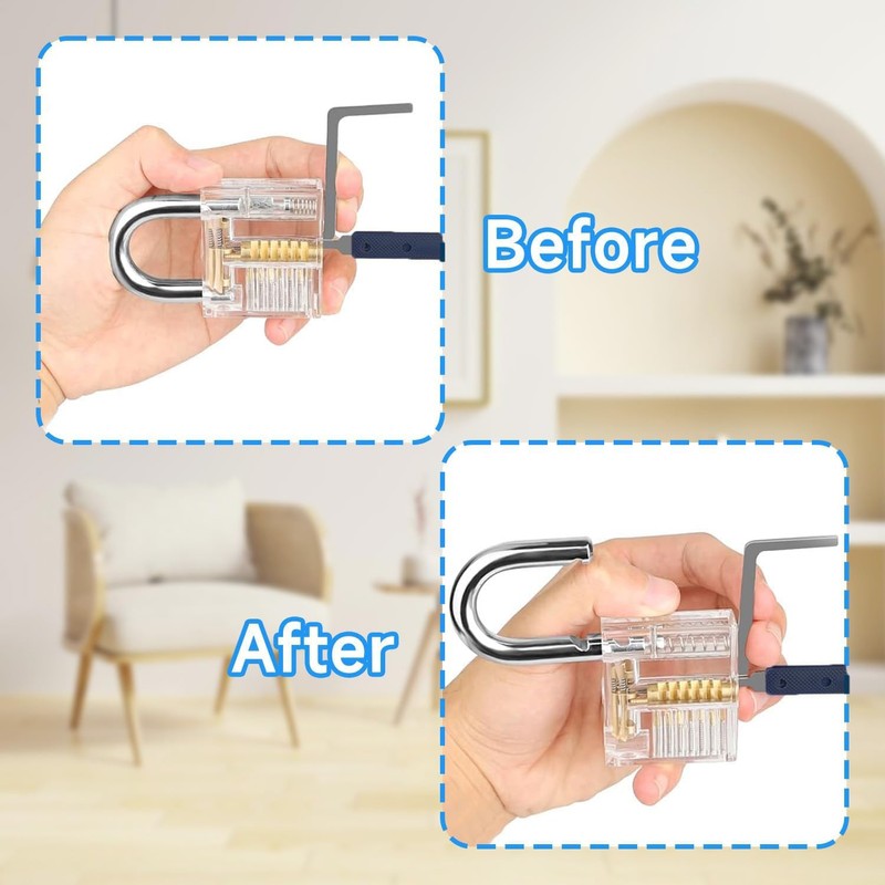 Shengsenfu Lock Pick Set, 42 Pcs Premium Practice Lock Picking