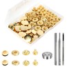 24 Sets Press Studs Set, Basicon Brass Press Studs Diameter