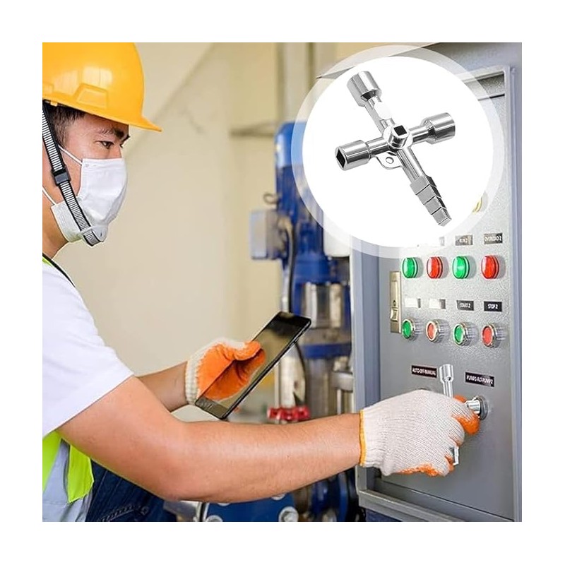 Create idea 5PCS Utility Keys Set Plumber Key Wrench Tool