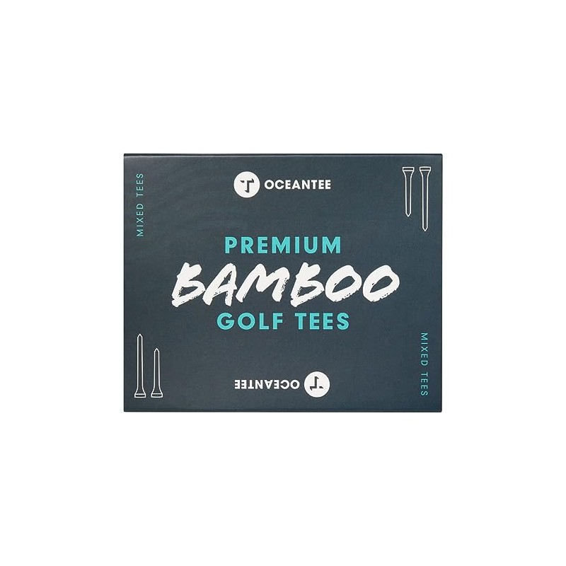 Ocean Tee OCEANTEE PREMIUM BAMBOO Golf Tees Boxed 70mm &