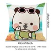 YOKUSHI Bubu and Dudu Bears Throw Pillow Covers 18x18 Set