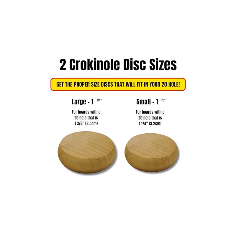 13 White Crokinole Discs - Half Set (Small Discs -