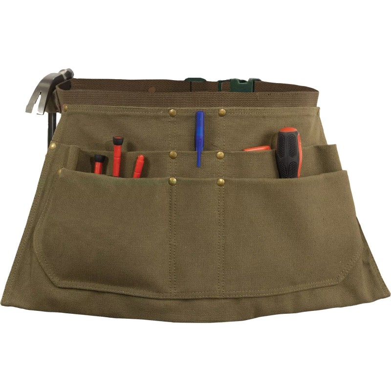 Rothco Olive Canvas Waist Work Apron Woodwork Tool Waist Apron
