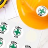 First Aid Hard Hat Sticker, (SI-85405) (6 Pack) 2x2 Inches,
