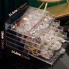 QIYUSHRY Acrylic Jewelry Box Earring Storage Box 5 Drawers Clear