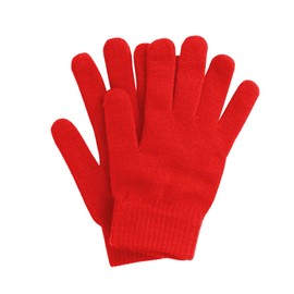 DOOVID Knit Gloves Adult Magic Gloves for Women Men Stretch Warm Gloves Knitted Full Finger Gloves Red