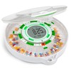 Live Fine 28-Day Automatic Pill Dispenser with Upgraded LCD Display,