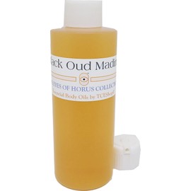 Black Oud Madina Scented Body Oil Fragrance [Flip Cap - Gold - 4 oz.] - ID#42525