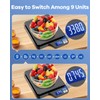 KUBEI Large 5kg/11lb Kitchen Scale with 0.1g/0.01oz High Precision, USB