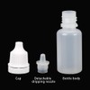 Lifreer 50PCS Dropper Bottles 20ml Squeezable Dropper Bottles White Eye