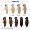 REECHO Ponytail Extension, 66 cm Long Beach Wavy Drawstring Ponytail