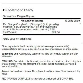 Swanson Red Orange Complex 500 mg 30 Veggie Capsules