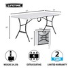 Lifetime 6-Foot Fold in Half Table, Light Commercial, White Granite