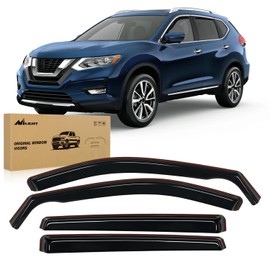 Nilight in-Channel Rain Guards for Frontier Crew Cab 2022 2023 2024 2025, Vent Window Visors, Original Window Deflectors-4PCS