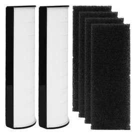 Alvamoyle Elite Filter Replacement PETWRFIL, Compatible with Pure Enrichment PureZone Elite 4-in-1 Air Purifier, 2 Pack (PEAIRTWR)