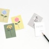 Monolike Message Cards, Mini Cardlet, The Flower Message Card, Set