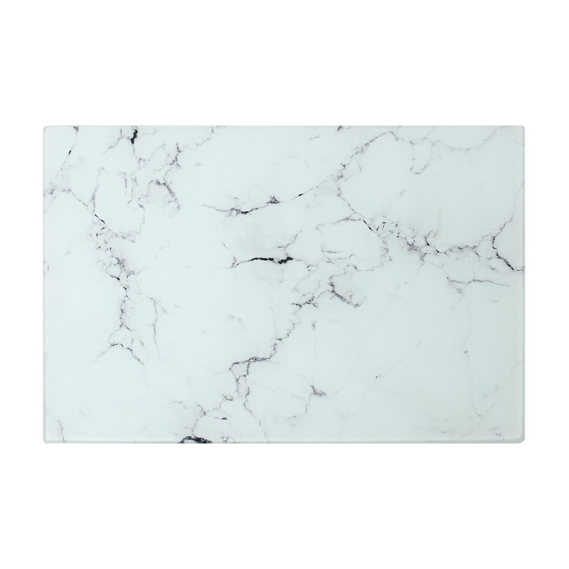 Harbour Housewares Rectangle Glass Chopping Board - 30cm x 20cm