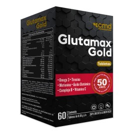 Glutamax Gold 60 Tabs .66g C/u Omega 3 Tirosina Metionina Ac
