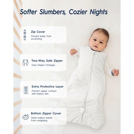 TotAha Baby Sleep Sack 18-24 Month TOG 1.0, Premium Soft Wearable Blanket Baby Sleeping Bag with 2-way Safe Zipper for infant Babies Girl Boy