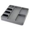 Silverware Drawer Organizer 3 in 1 Eco Friendly Plastic Multifunction