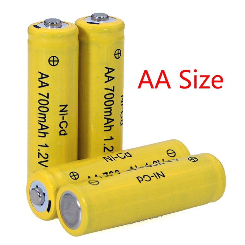 12 Packs AA Garden Ni-Cd Batteries 1.2V AA 700mAh Ni-Cd