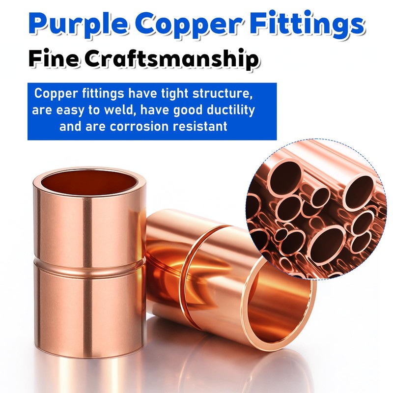 3/8 Inch Straight Copper Fittings 10 Pcs Copper Pipe Welding