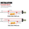 ZONETECH 50W 6Ohm LED Load Resistors - 4-Pieces Premium Quality